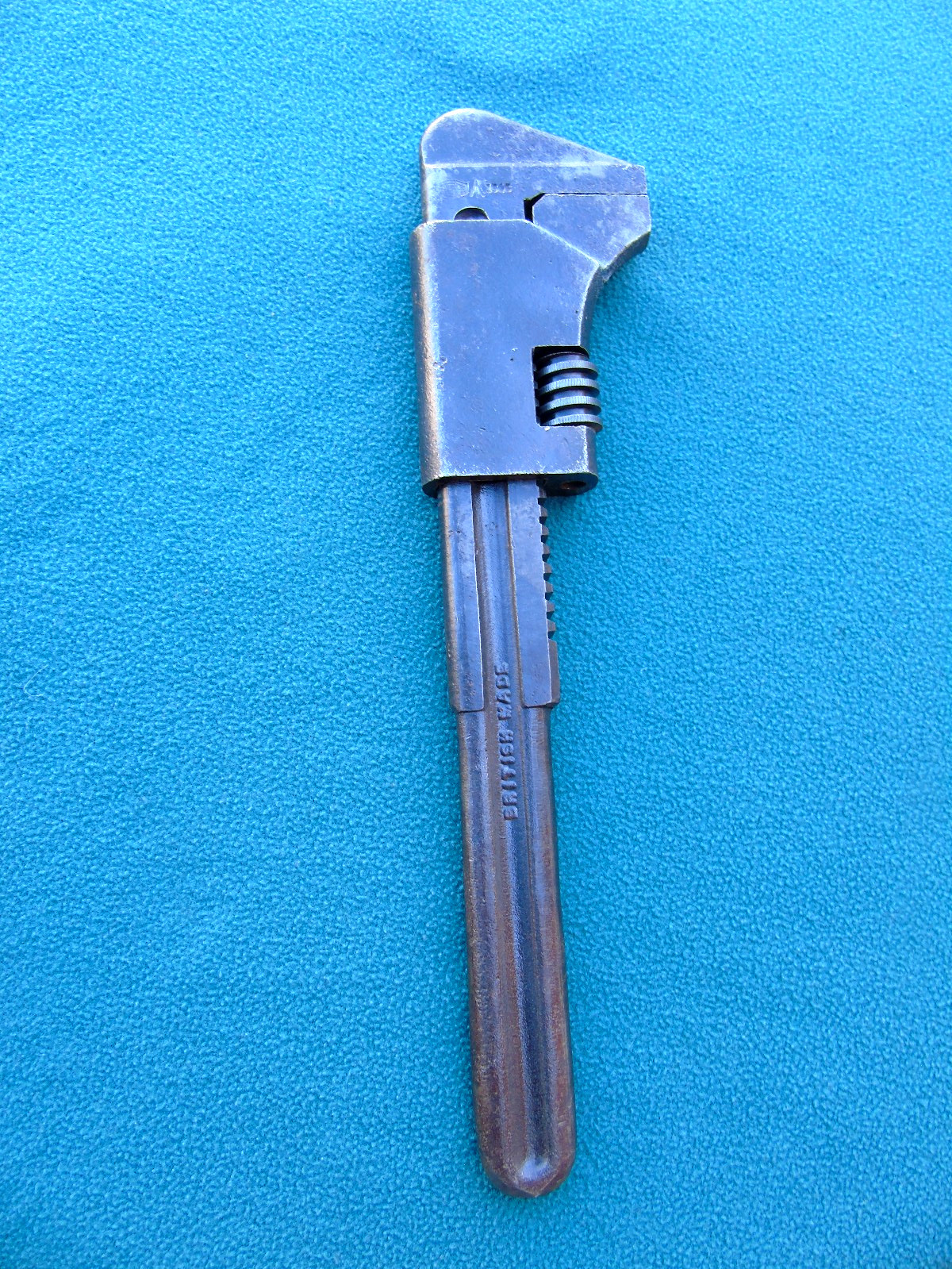Vintage S.S.P. “F” rack adjustable Spanner – 11” long. Military mark 1945