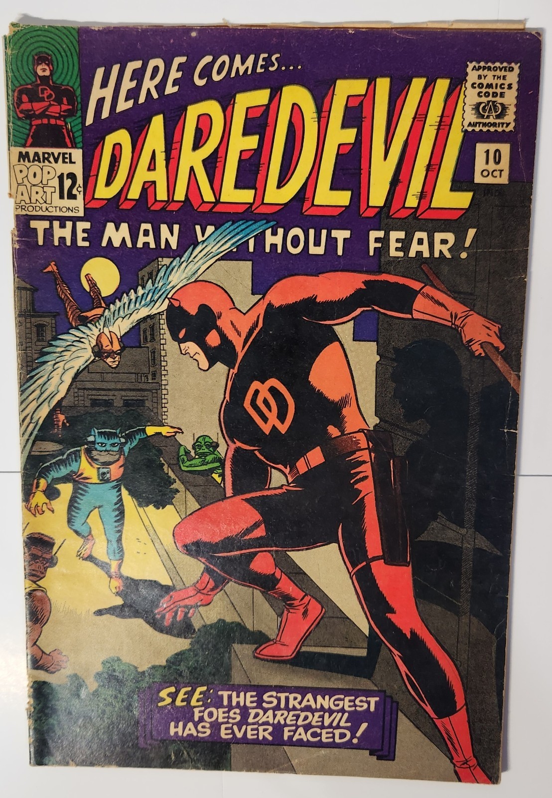 Daredevil 10 (1965) Marvel 1st Appearance Ani-men Wally Wood Stan Lee