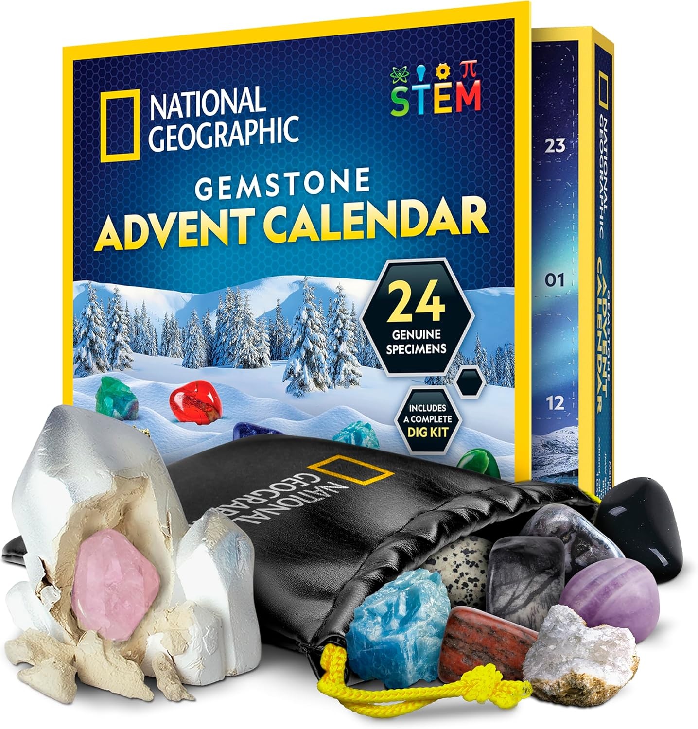 National Geographic 2026 Gemstone Advent Calendar 24 Gems