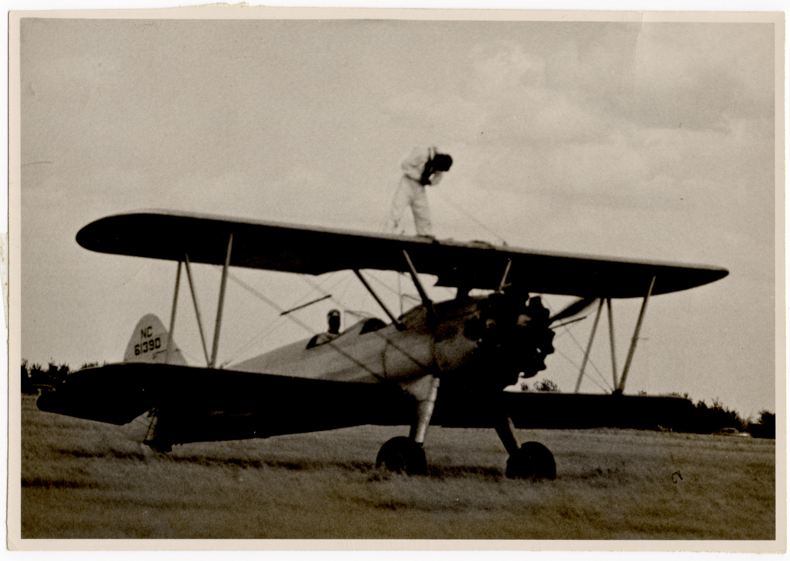 1948 Wingwalker Photo, Billy Light & J.D. \ 1948 Wingwalker Photo, Billy Light & J.D. \