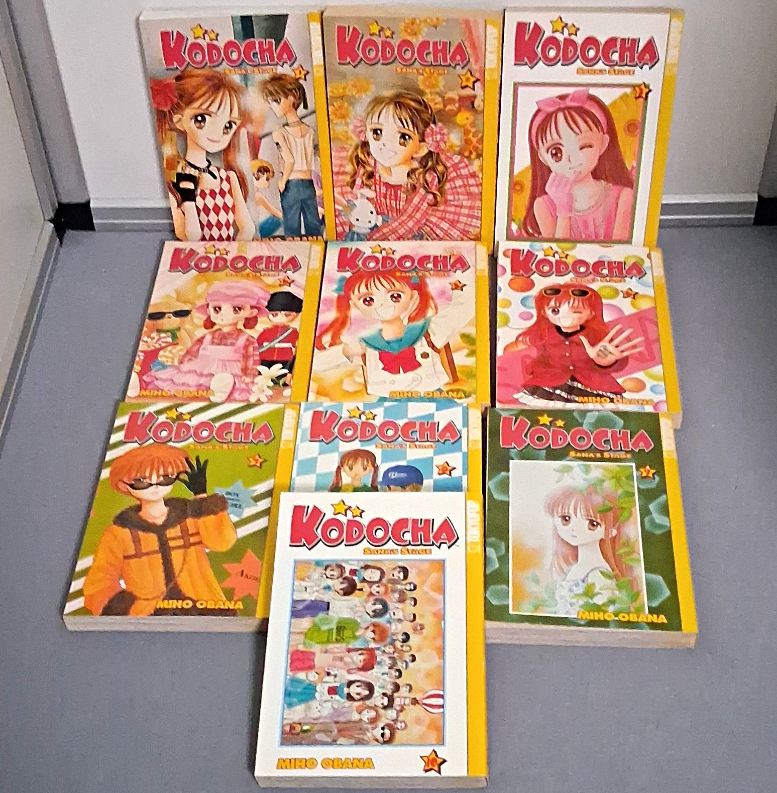 Kodocha: Sana's Stage Manga Lot 10 Volumes Tokyopop Miho Obana TPB Eng