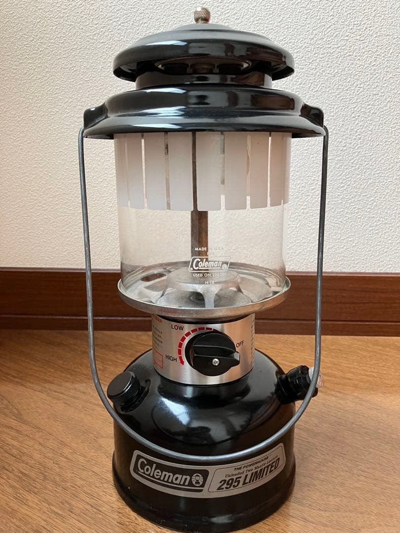 Coleman Lantern 295 Limited Black 2-Mantle Gas Lantern Used