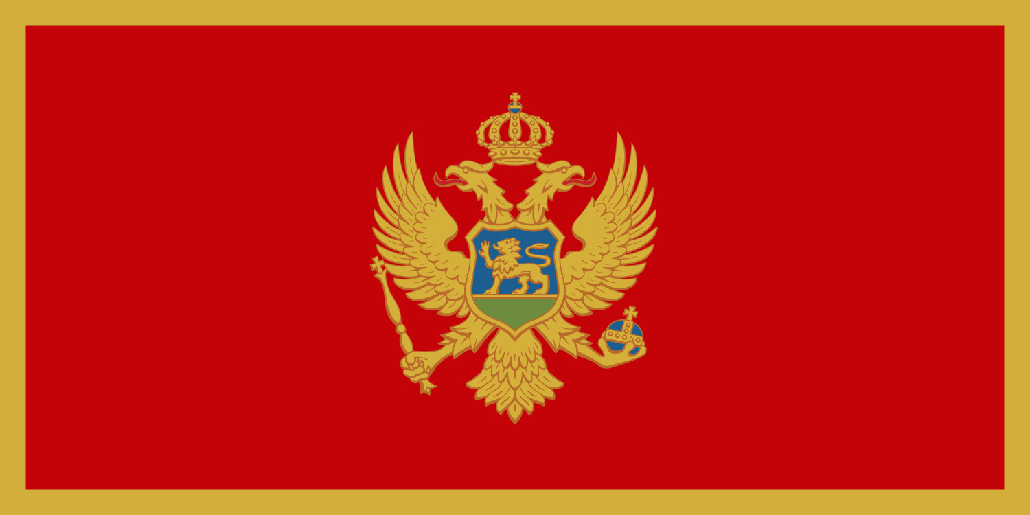 Montenegro Flag Country 4\