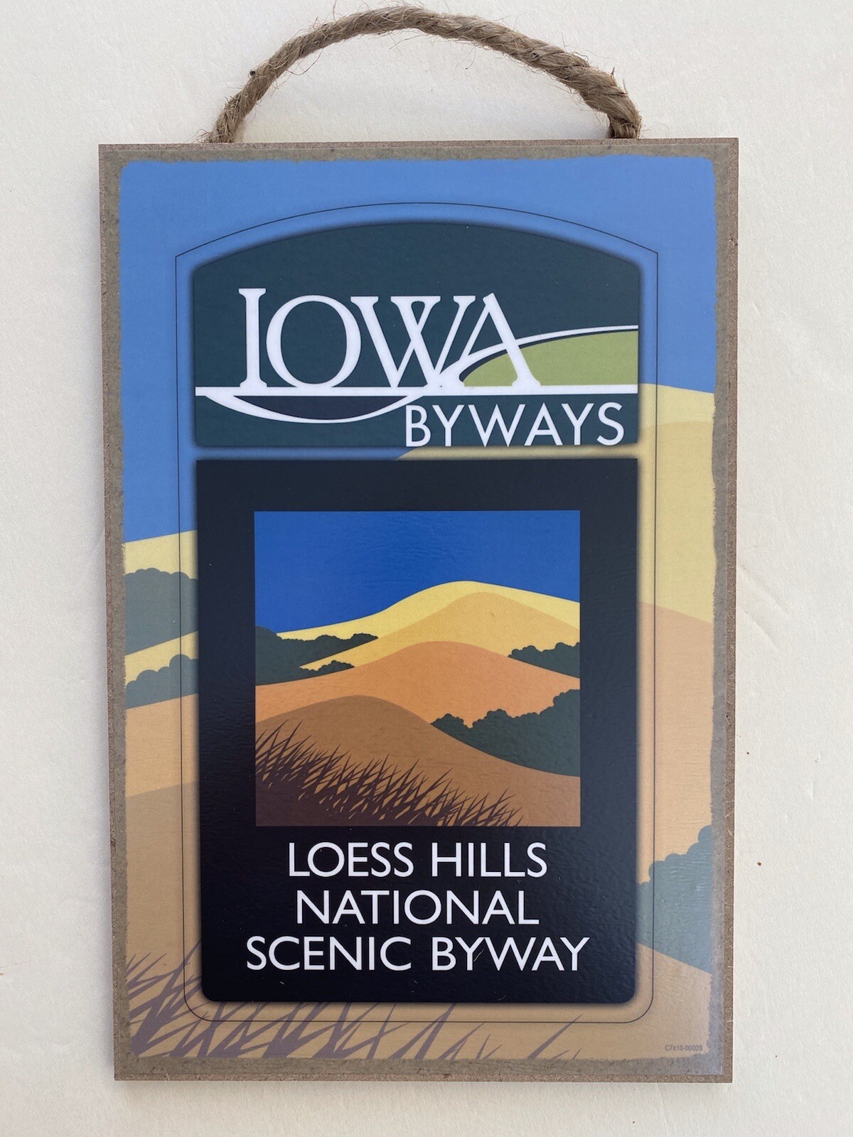 Iowa Loess Hills National Scenic Byway Souvenir Sign, 5” X 10.5” Souvenir