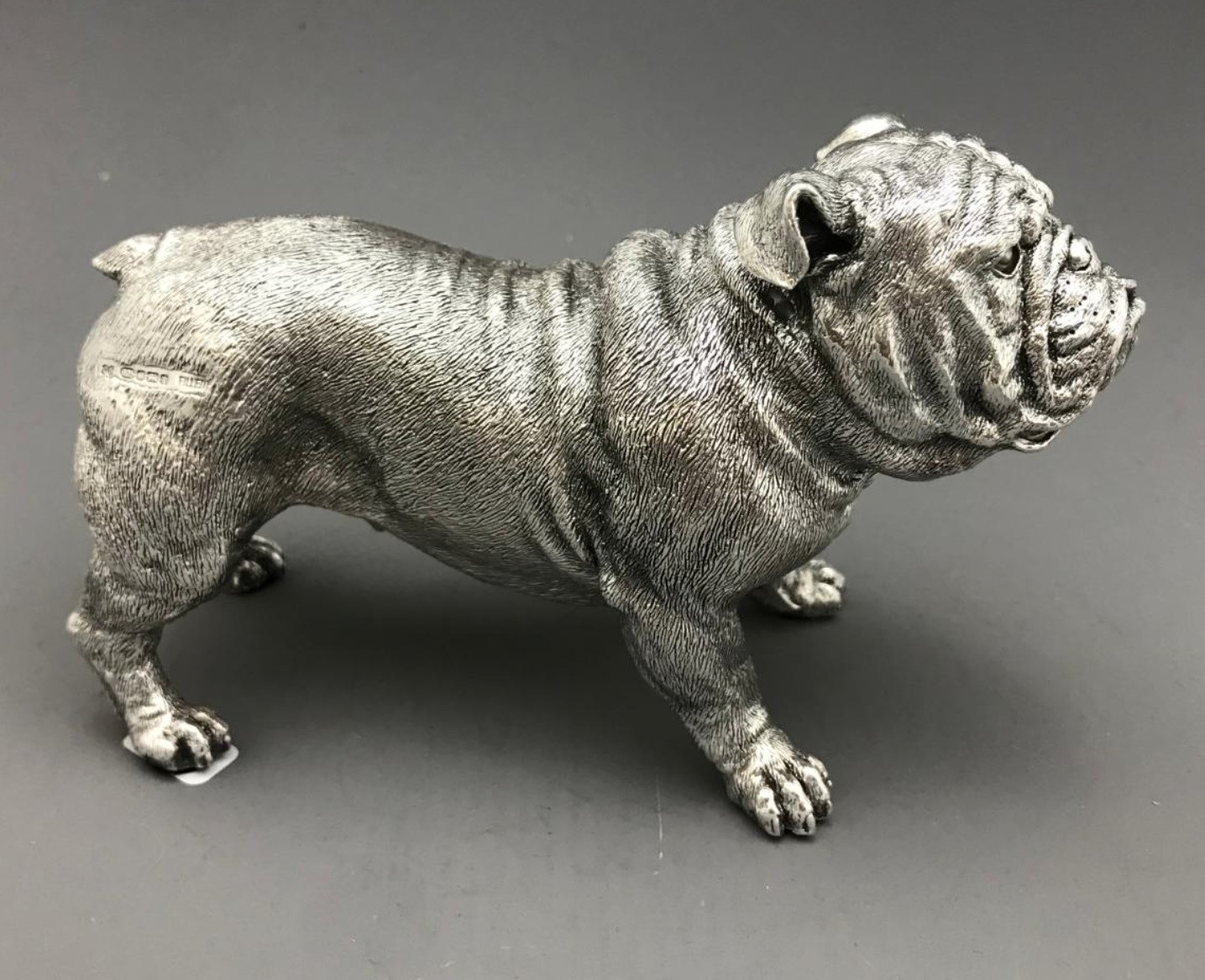 Silver BULLDOG Model - Fully Hallmarked Sterling Silver
