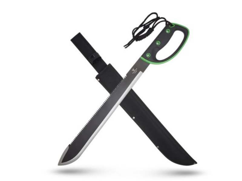 Snake Eye Tactical Two Tone Full Tang Gardening Machete w/Sheath-Stainless Steel Snake Eye Tactical Two Tone Full Tang Gardening Machete w/Sheath-Stainless Steel