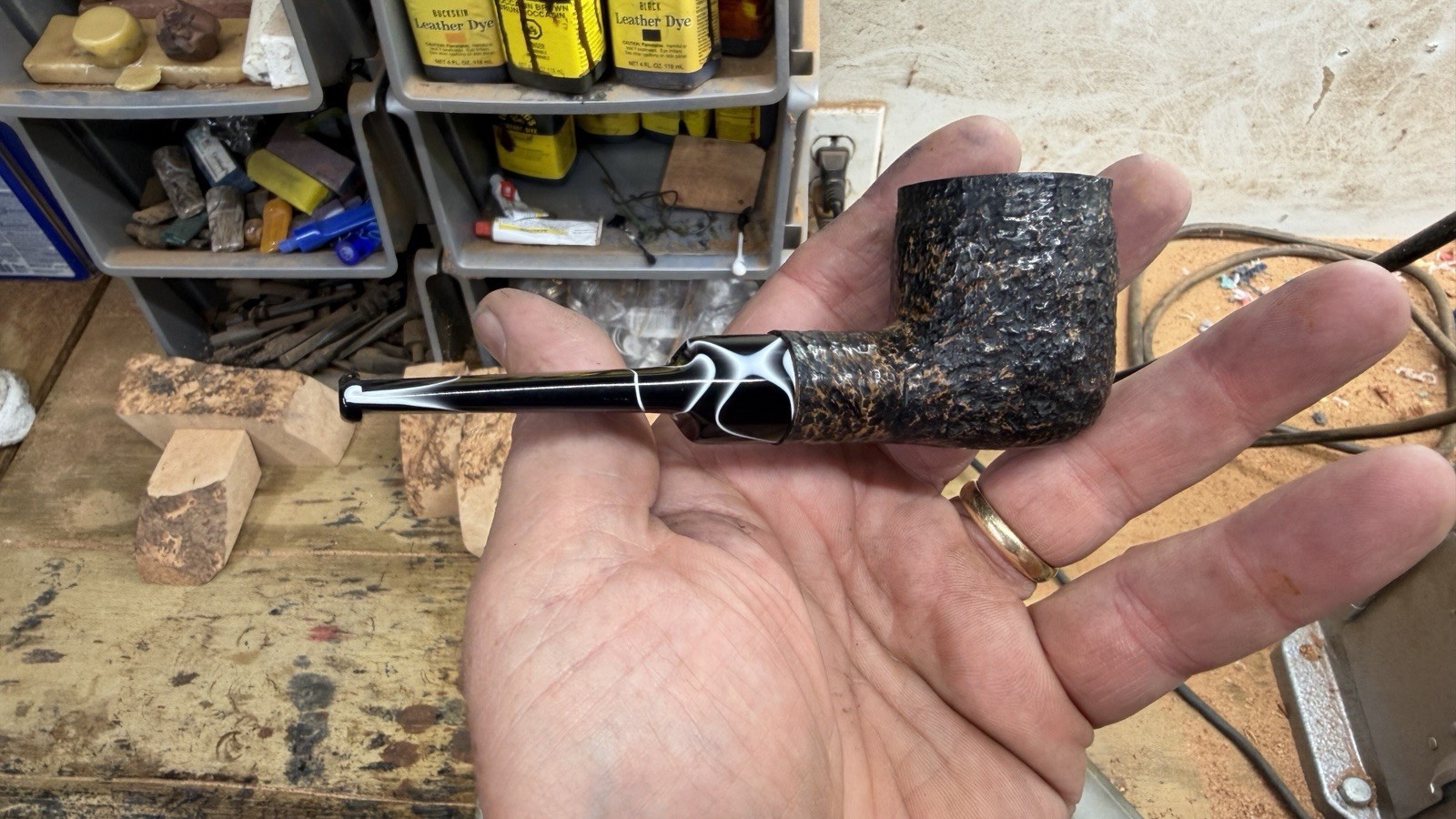 Custom made poker pipe,estate pipe,billiard pipe,brian doran, Briar Pipe