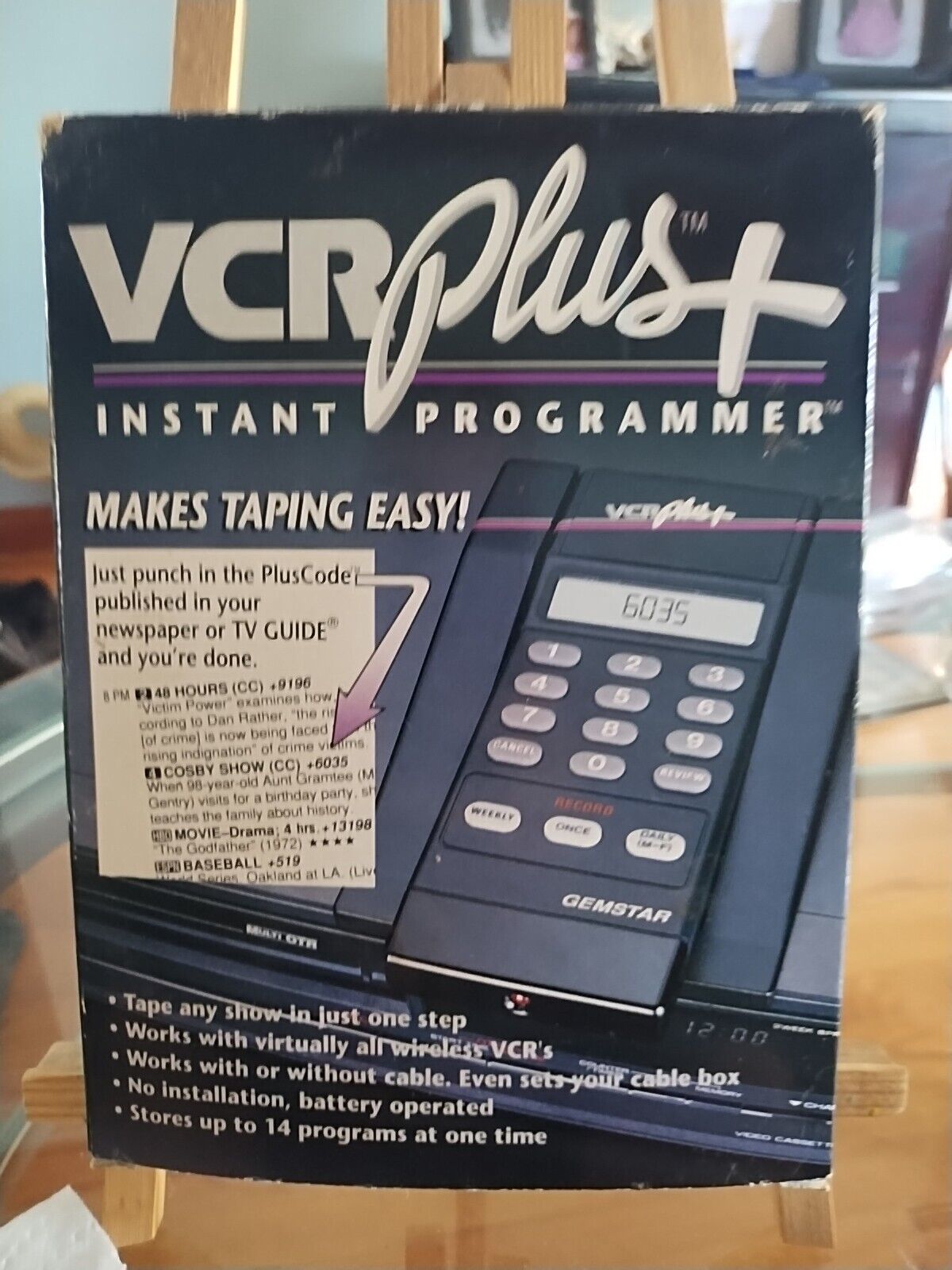 Vintage 1991 VCR Plus Instant Programmer Canadian Version with Original Box RARE