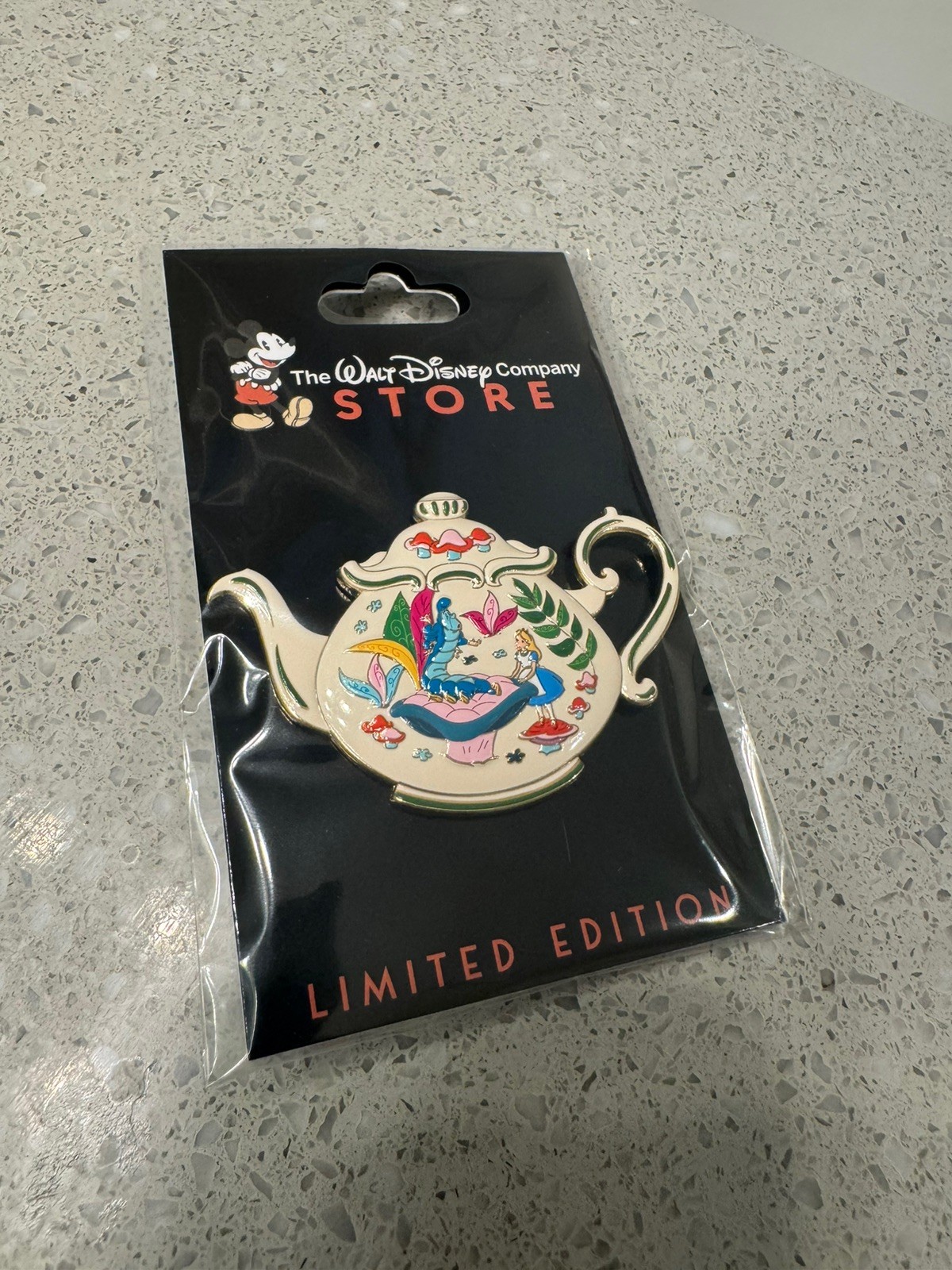 Disney DEC TWDC Alice in Wonderland 75th Anniversary Teapots Caterpillar Pin Disney DEC TWDC Alice in Wonderland 75th Anniversary Teapots Caterpillar Pin