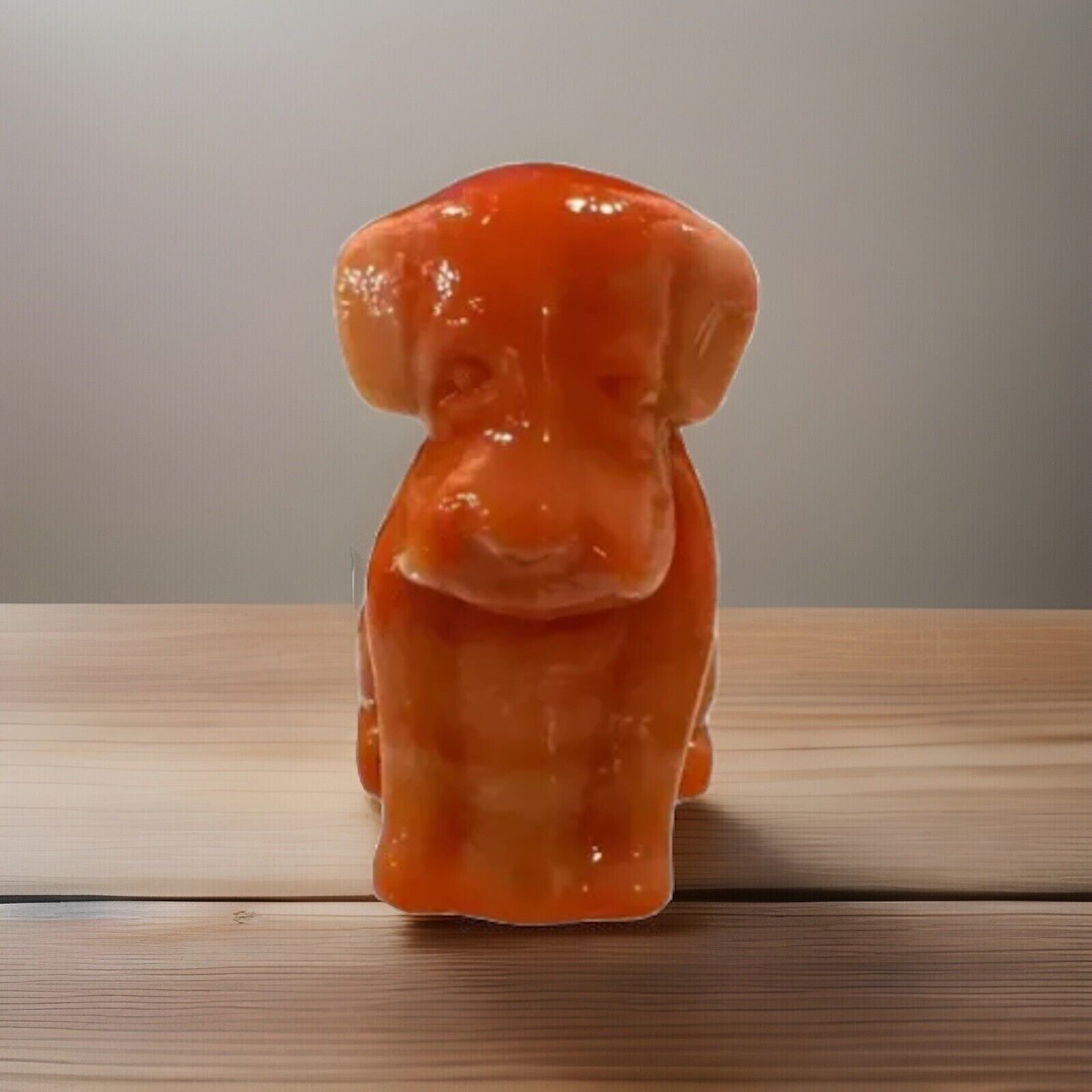 Boyd’s Art Glass Dog Figurine, Pooche The Dog, Slag Glass Dog, UV+ Glows