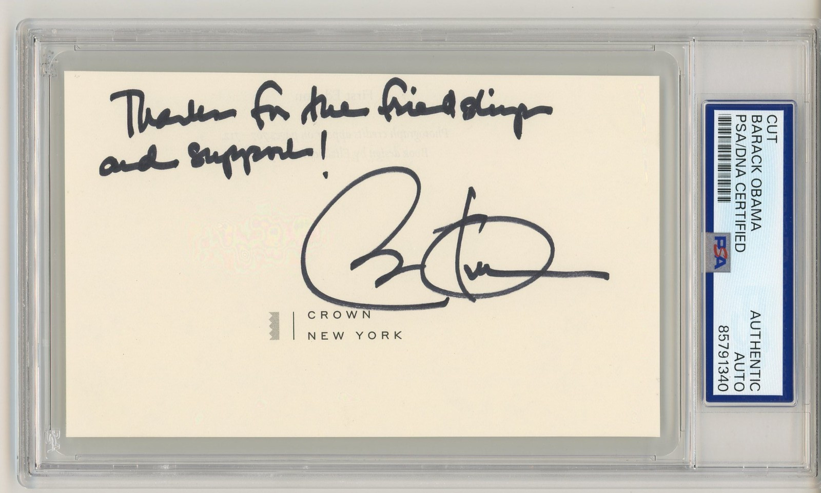 Barack Obama ~ Signed Autographed 