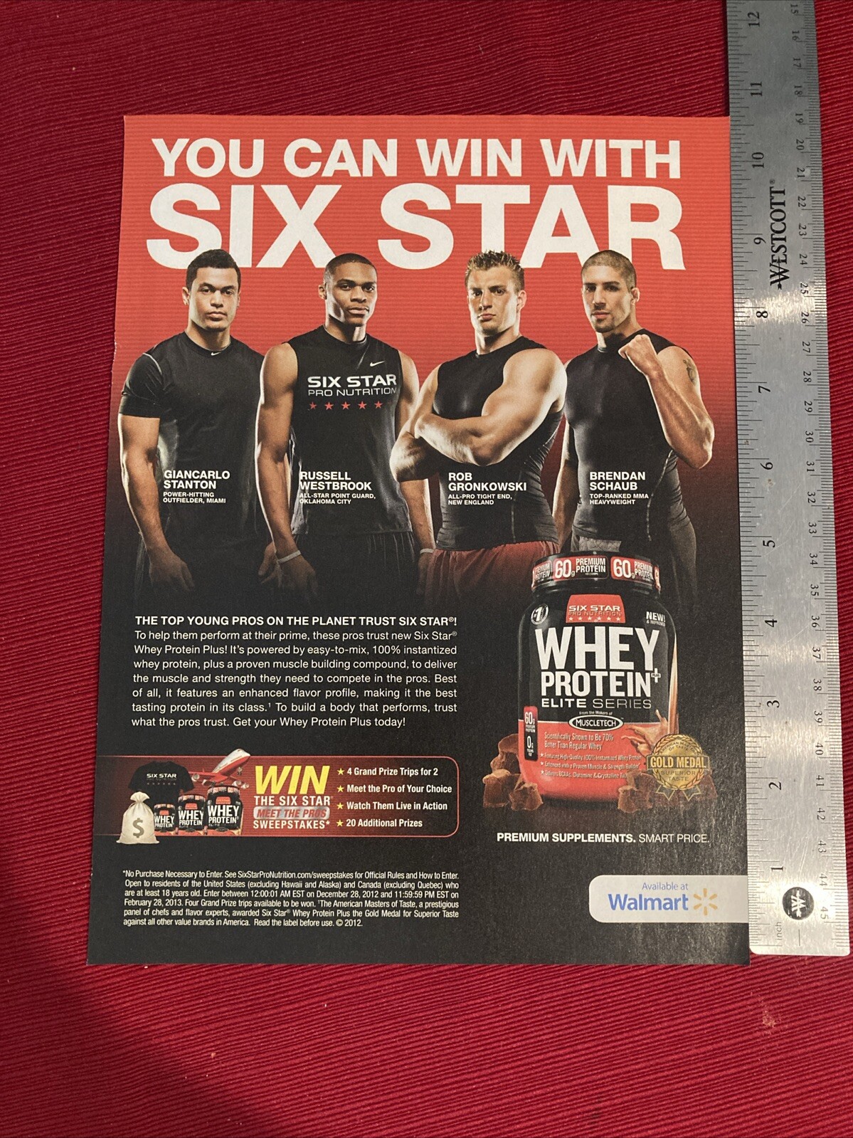 New York Yankees Gioncarlo Stanton for Six Star Pro Nutrition 2012 Print Ad
