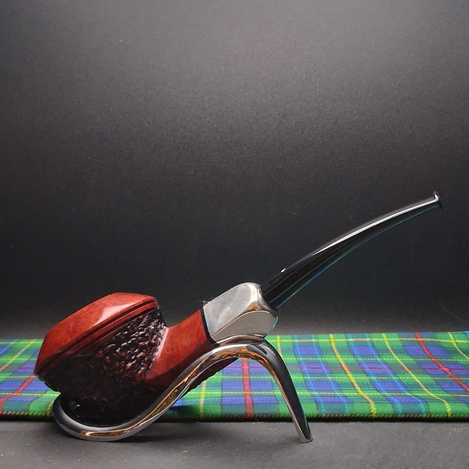 RESTORED Caminetto 8-L-14 Hand Made Cucciago Italy Partially Rusticated Bulldog