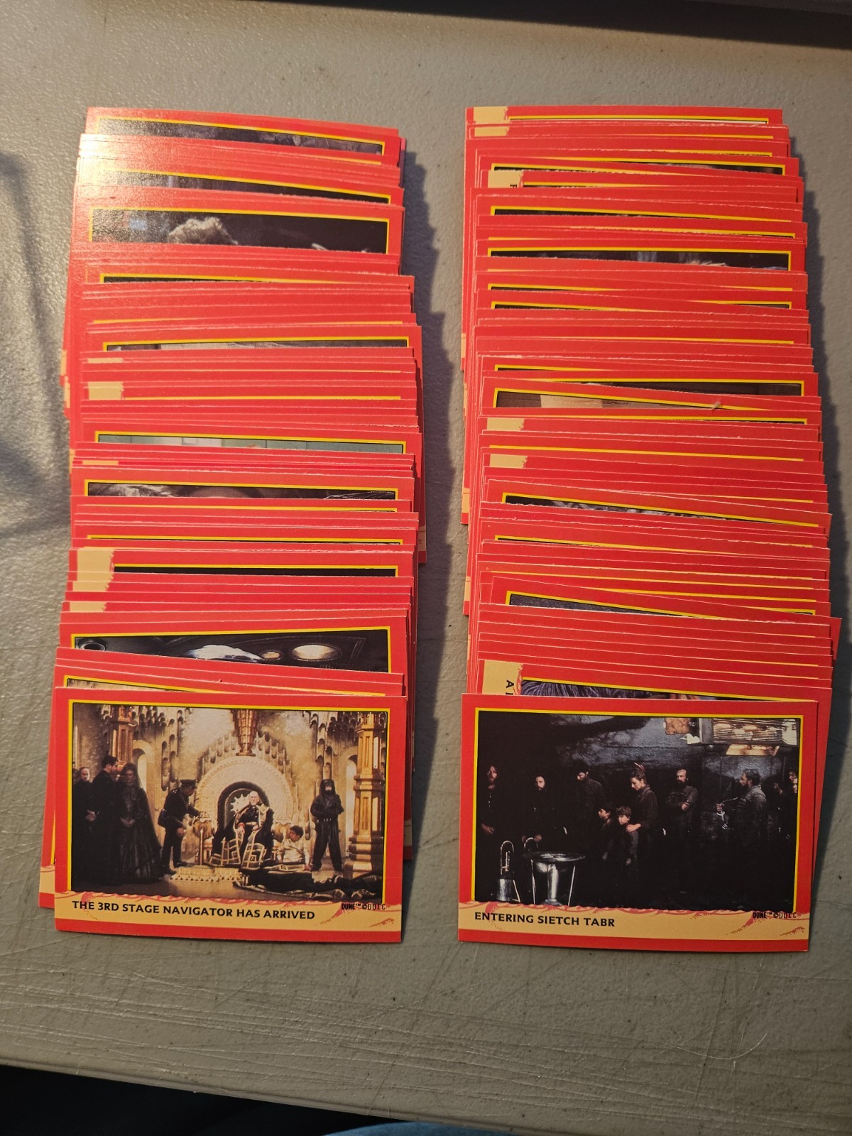 VINTAGE 1984 FLEER DUNE MOVIE CARD COMPLETE BASE SET 1-132 COMPLETE SI-FI VINTAGE 1984 FLEER DUNE MOVIE CARD COMPLETE BASE SET 1-132 COMPLETE SI-FI