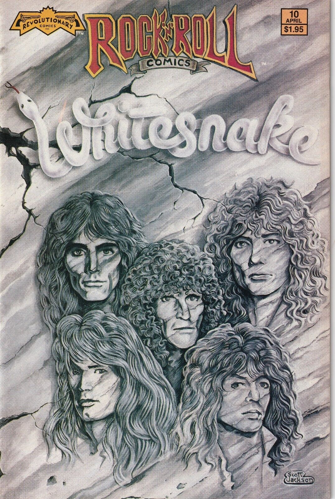 WHITESNAKE (1990 Rock N\' ROLL COMICS #10) Vintage: RARE OOP