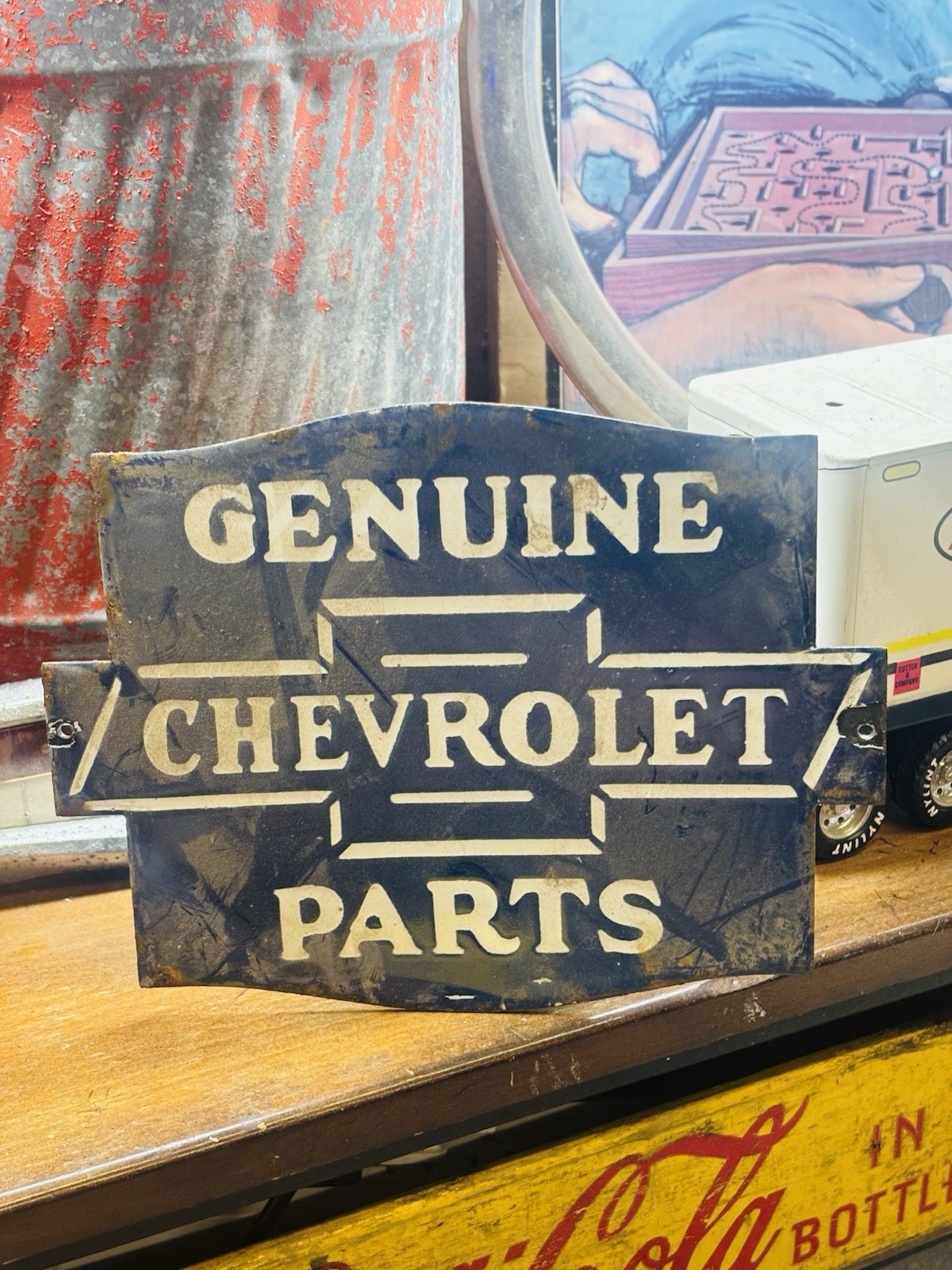 Chevrolet Porcelain Advertising Sign