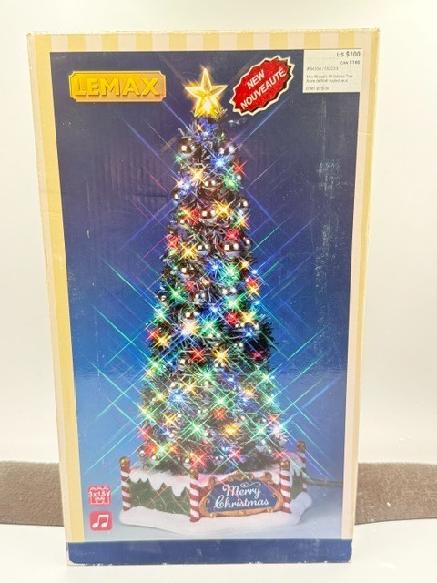 Lemax Village Collection Majestic Christmas Tree Battery Operated # 84350 NIB