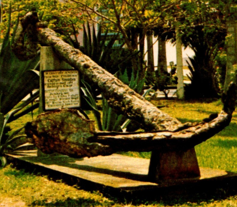 * VTG Postcard Belize Anchor Yeldham Wreck Fort George Hotel Honduras Stamp
