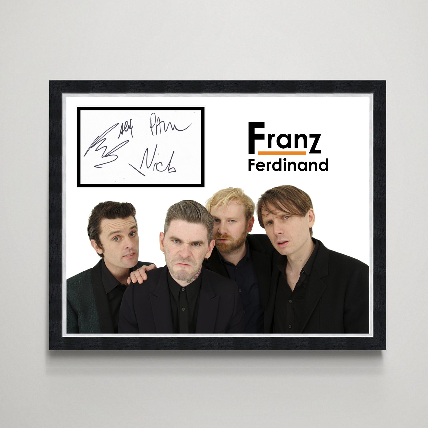 Franz Ferdinand - Indie Band Fully Signed Authentic Autograph Framed Display