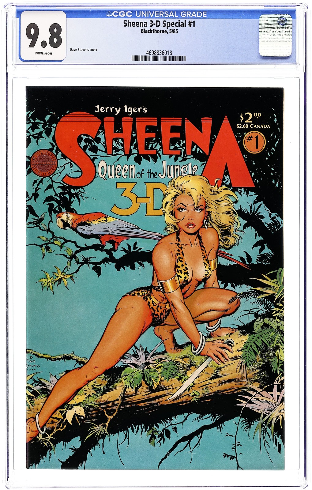 Sheena 3-D Special #1 CGC 9.8 1985 4698836018