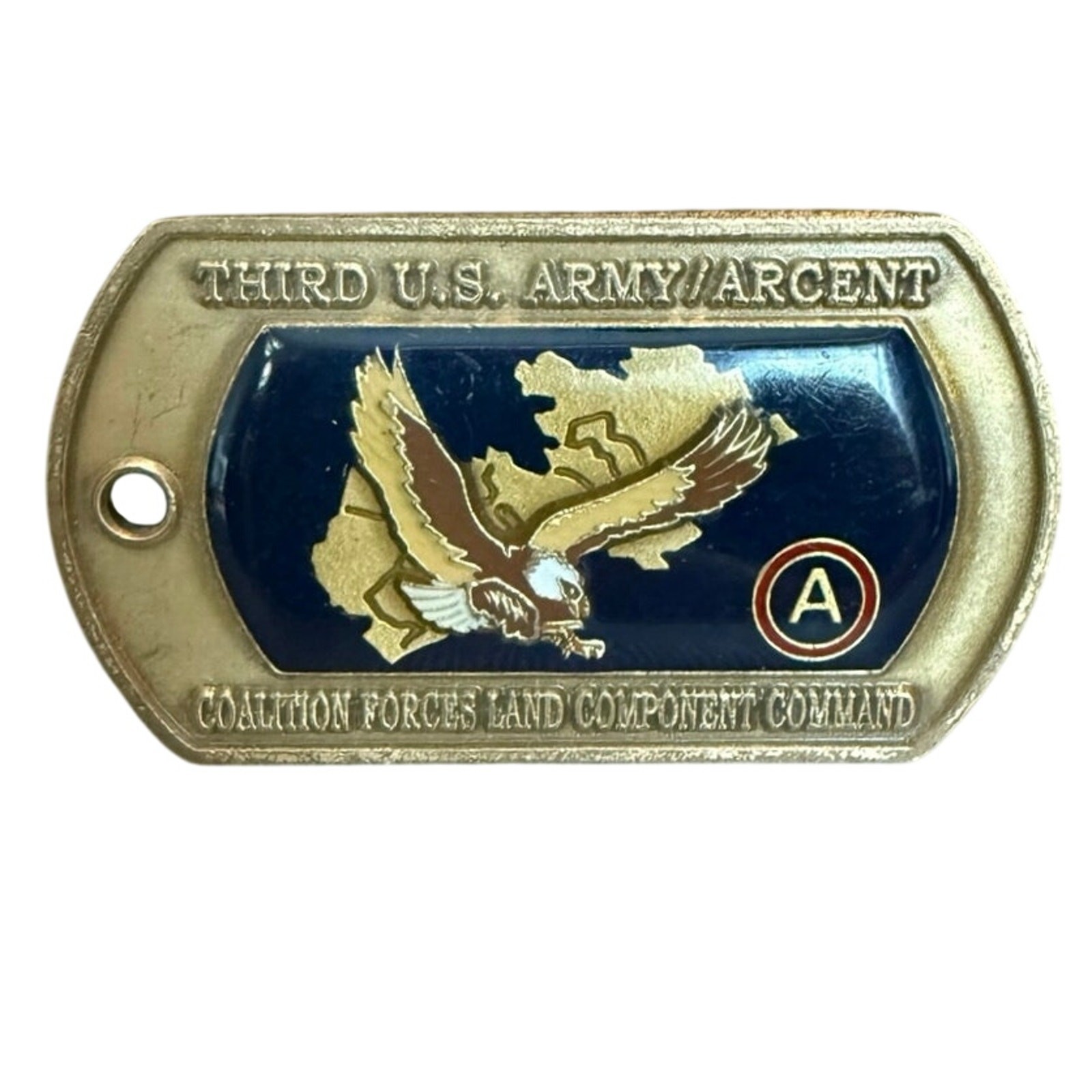 CFLCC ARCENT Third U.S. Army Commemorative Dog Tag • OIF • Coalition Forces