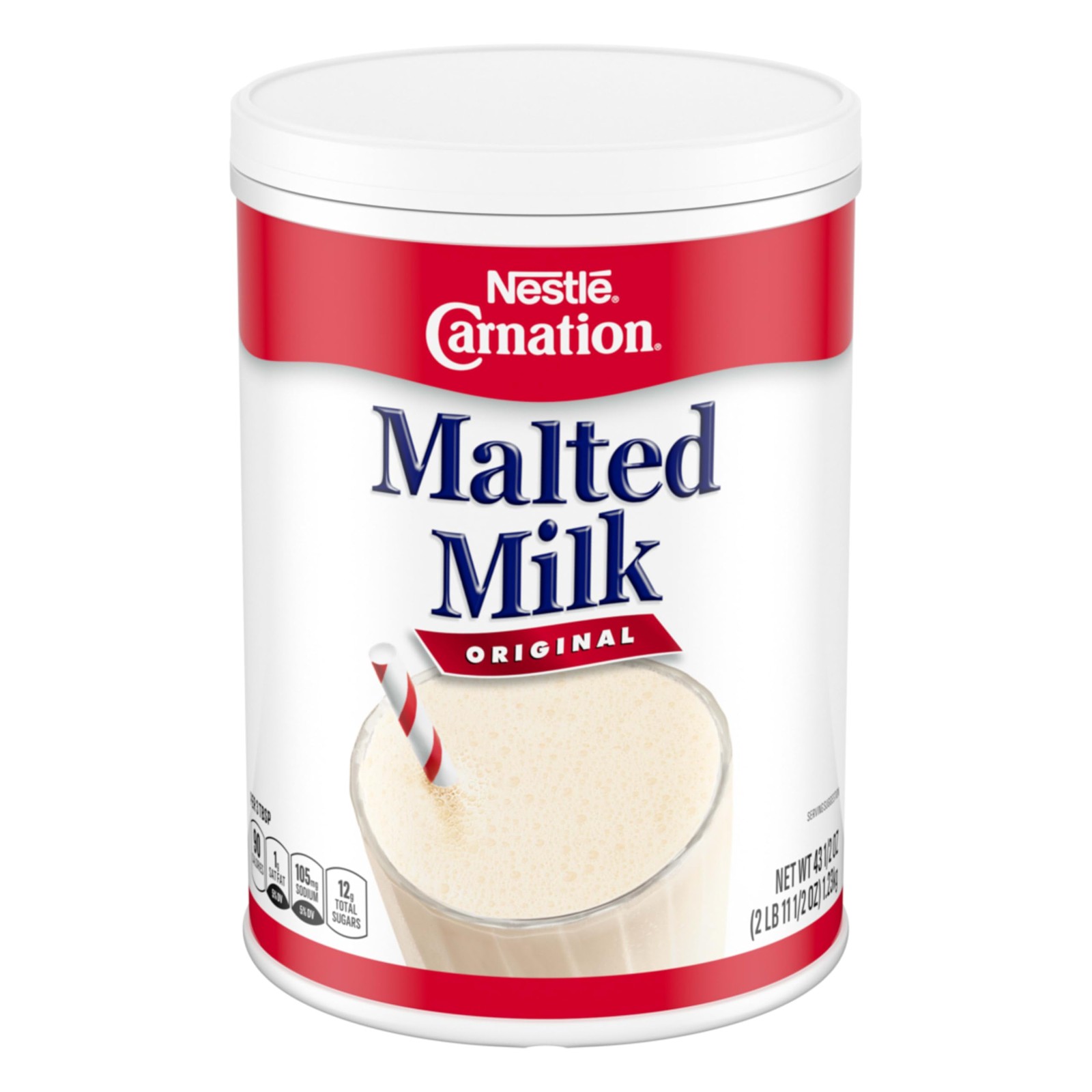 Carnation Malted Milk, Dry Shelf Stable 43.52 Ounce (Pack of 1)