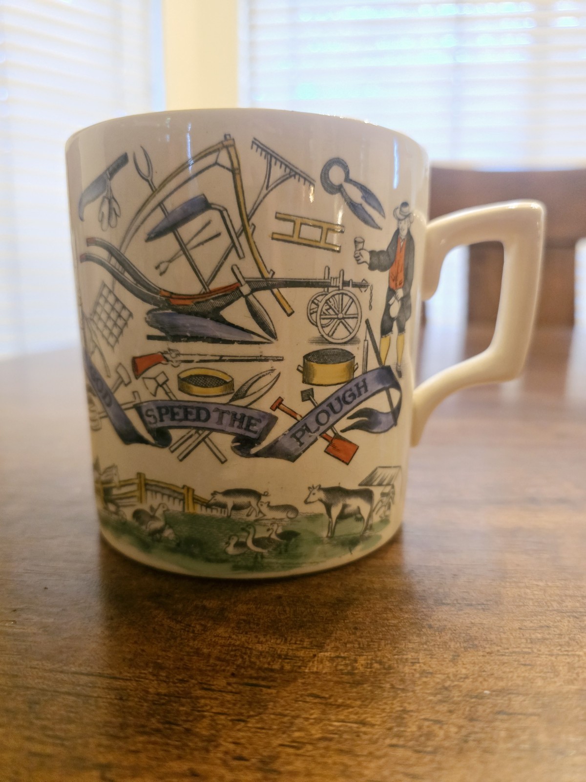 Burgess and Leigh Farmers Arms RARE Antique Jumbo Mug 4 Inch Burgess and Leigh Farmers Arms RARE Antique Jumbo Mug 4 Inch