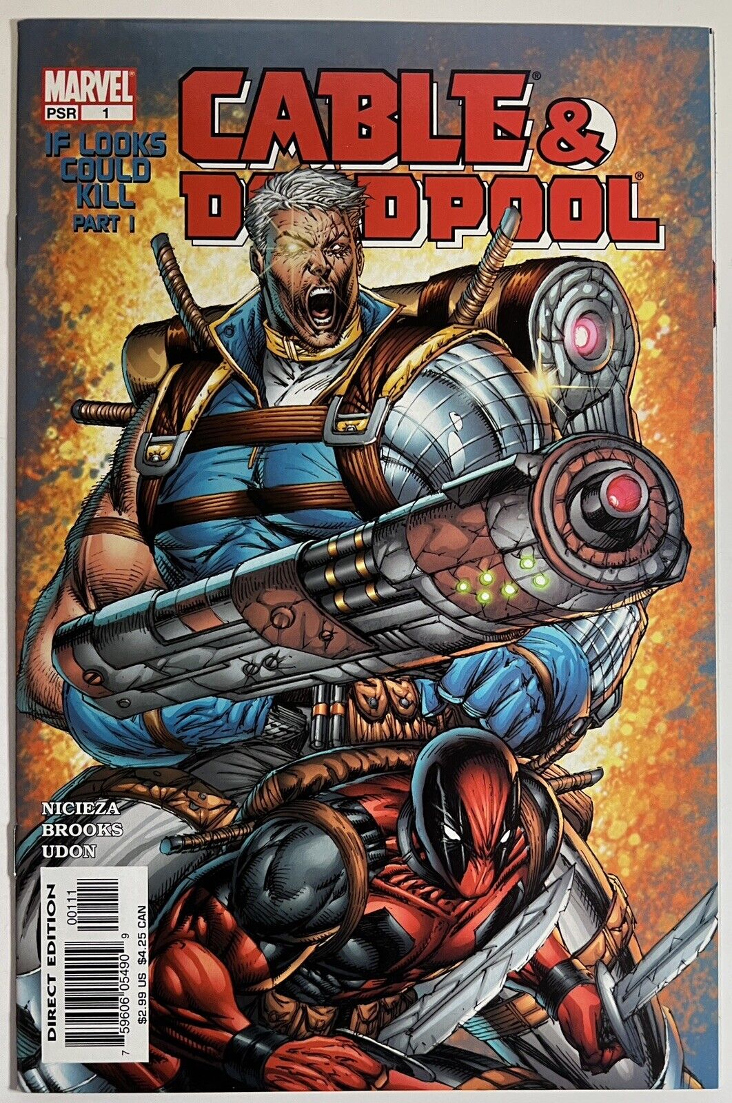 Cable Deadpool #1 Team Up Begins Rob Liefeld Cover 2004 Marvel Comics