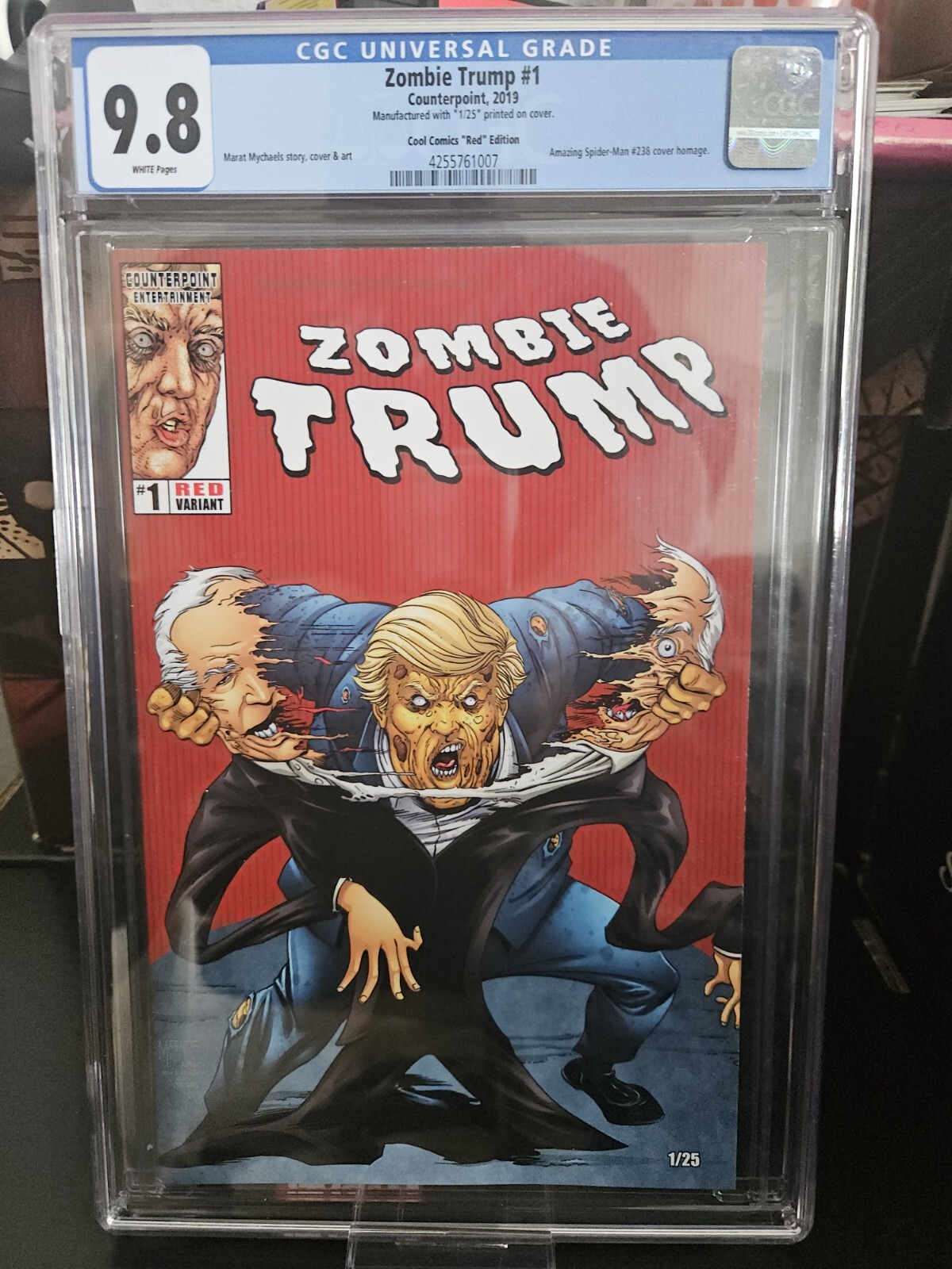 Zombie Trump #1 SUPER RARE Red Variants #1/25 (NM)