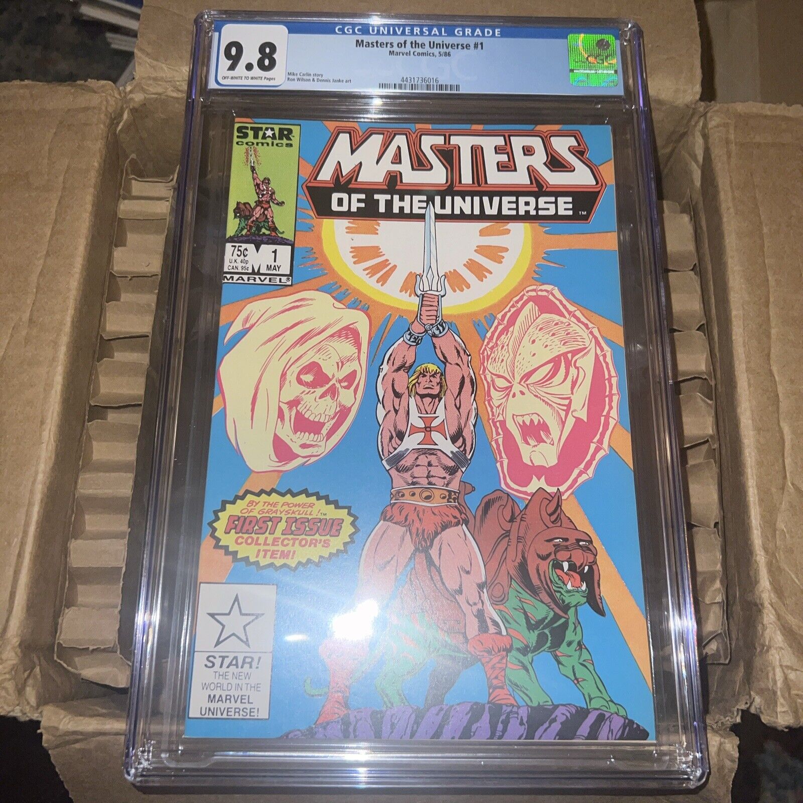 Masters of the Universe # 1 CGC 9.8 (Marvel, 1986) 1st He-Man in Marvel