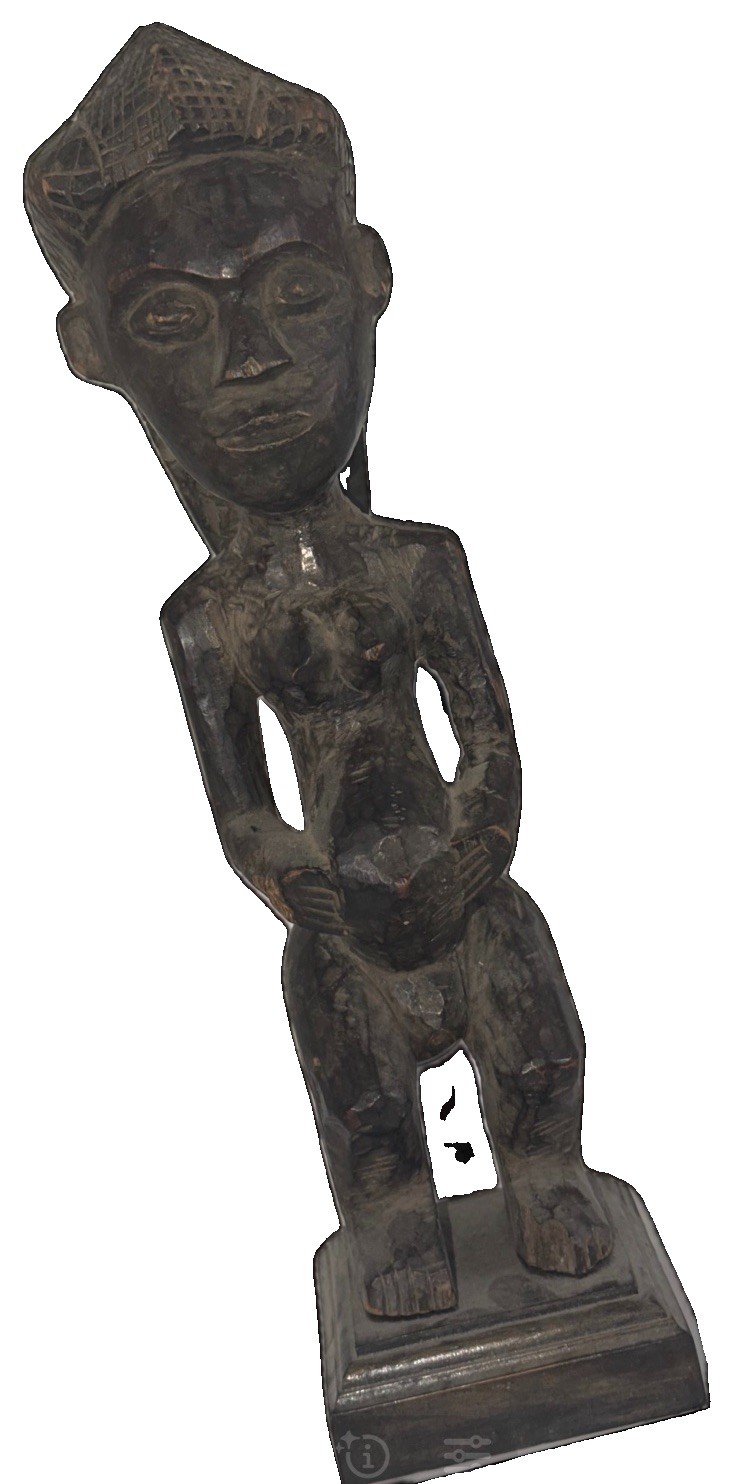 Africa Congo Antique Songye Luba Carved Ancestor Supernatural Figure