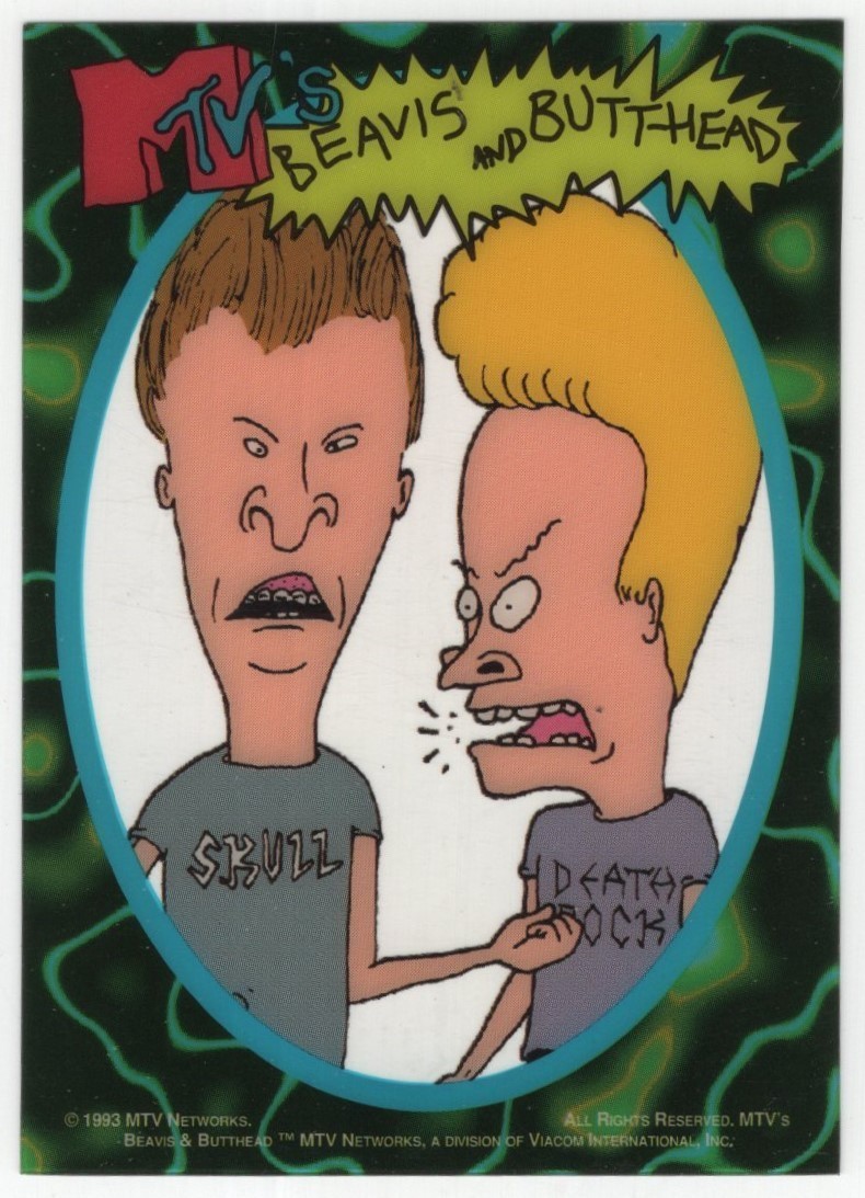 1993 MTV’s Beavis and ButtheadButt-Head Clear Acetate Wizard Promo Card