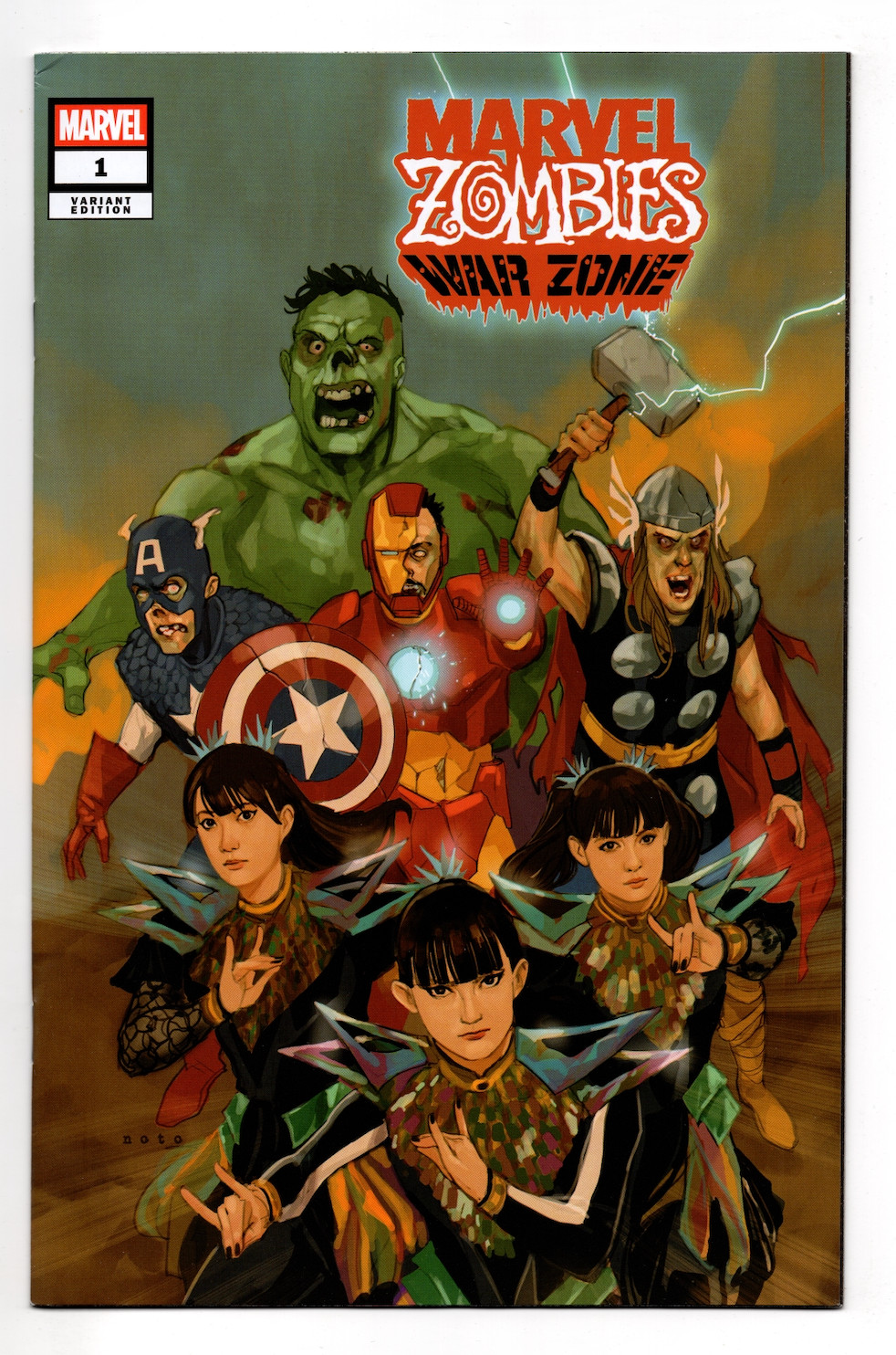 BABYMETAL Edition Marvel Zombies War Zone Comic Noto