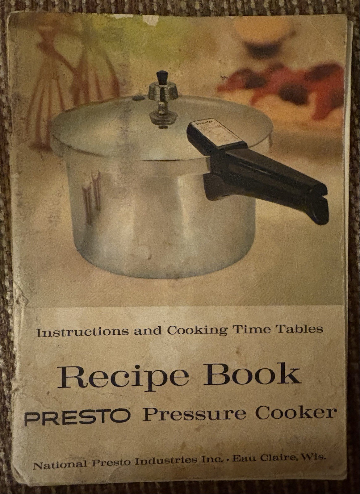 Vintage 1962 National PRESTO PRESSURE COOKER Recipe Book Cookbook Instructions