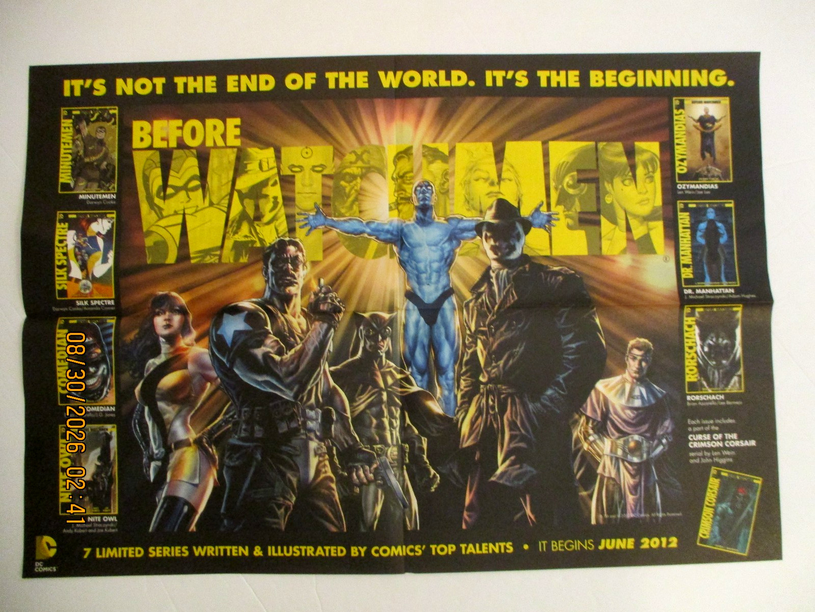 LOT OF (30) BEFORE WATCHMEN PROMO POSTERS 20X14 IN NEW CONDITION 2012