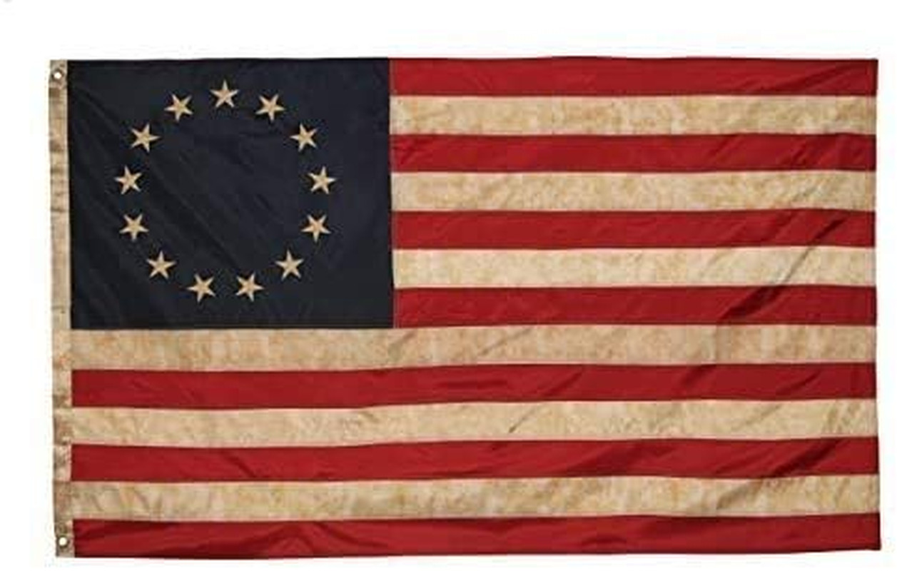 Betsy Ross Vintage Embroidered Flag - 3X5Ft Premium Oxford Polyester -  Durable