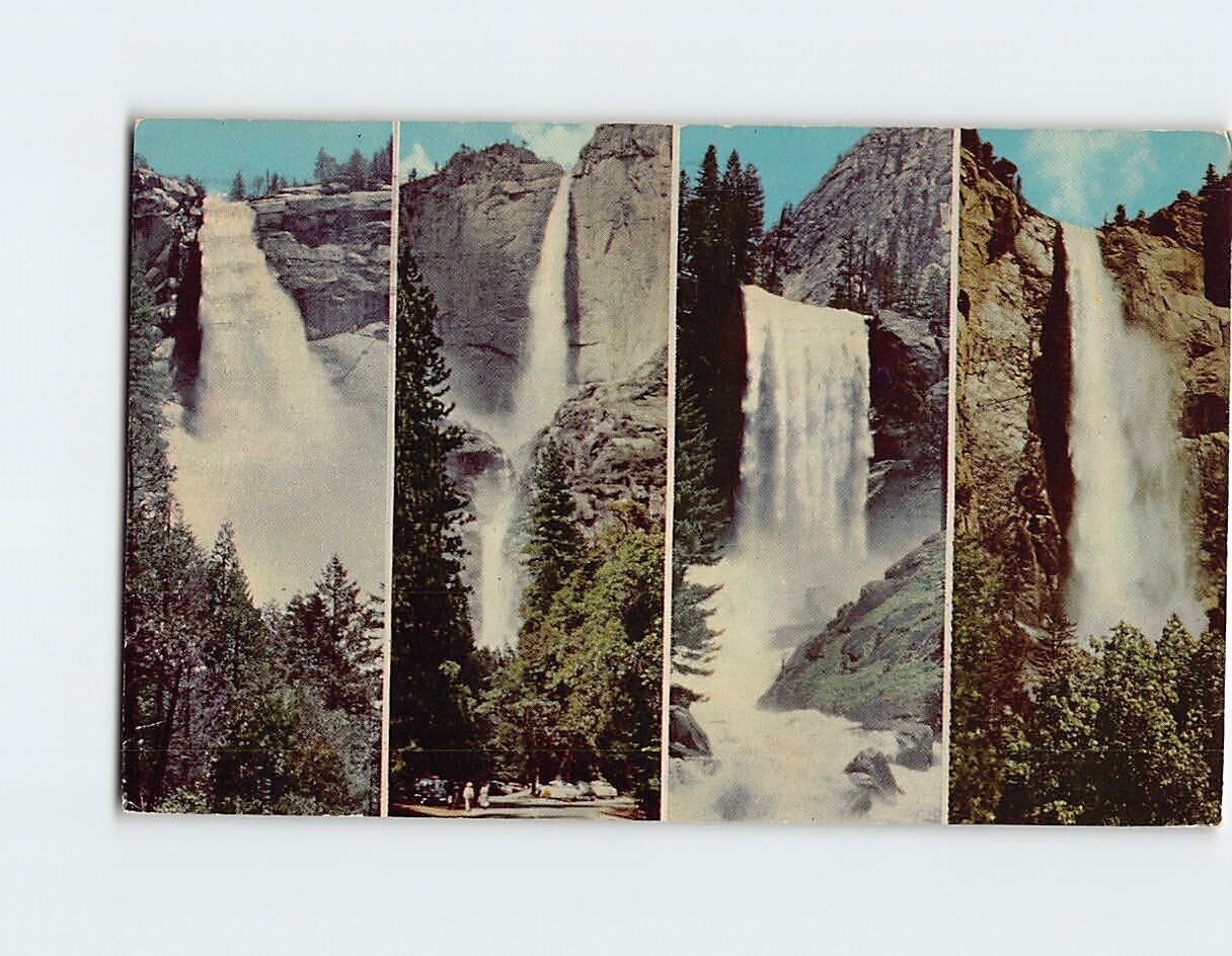 Postcard The Four Falls Yosemite National Park California USA
