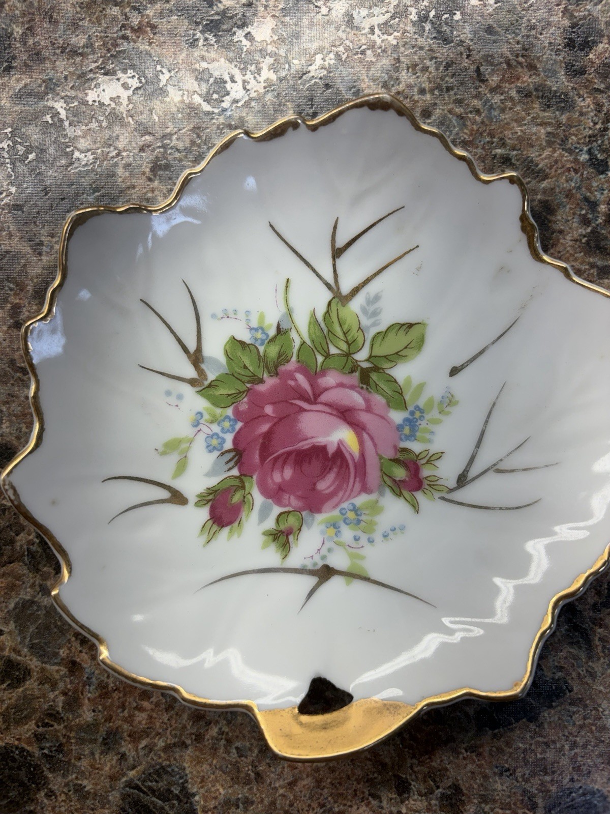 Vintage Badcock Furniture Advertising Porcelain Ashtray Trinket Dishes Lot of 3