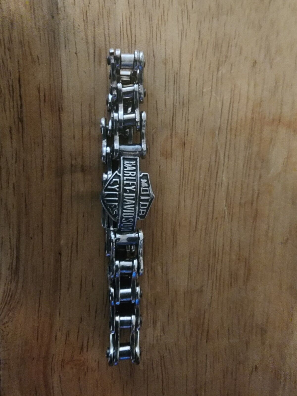 Harley-Davidson Motorcycle Chain Link Men's Bracelet ~ 925 Silver ~ 58.6 Grams
