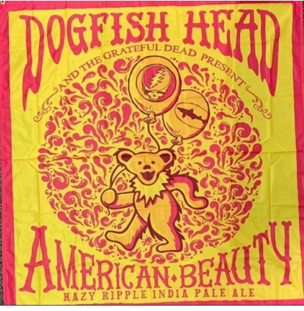 Dogfish Head Tapestry Hazy Ripple India Pale Ale Grateful Dead Bear NEW UNOPENED