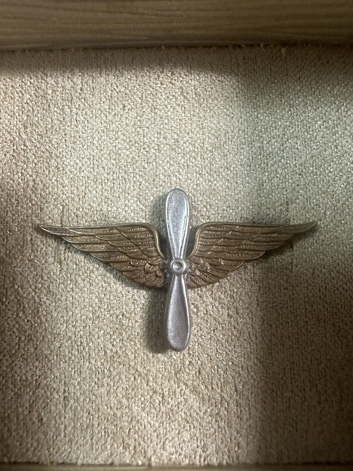 WWI - Pre-1926  Army Air Service Pilot Wings Badge by Meyer Metal
