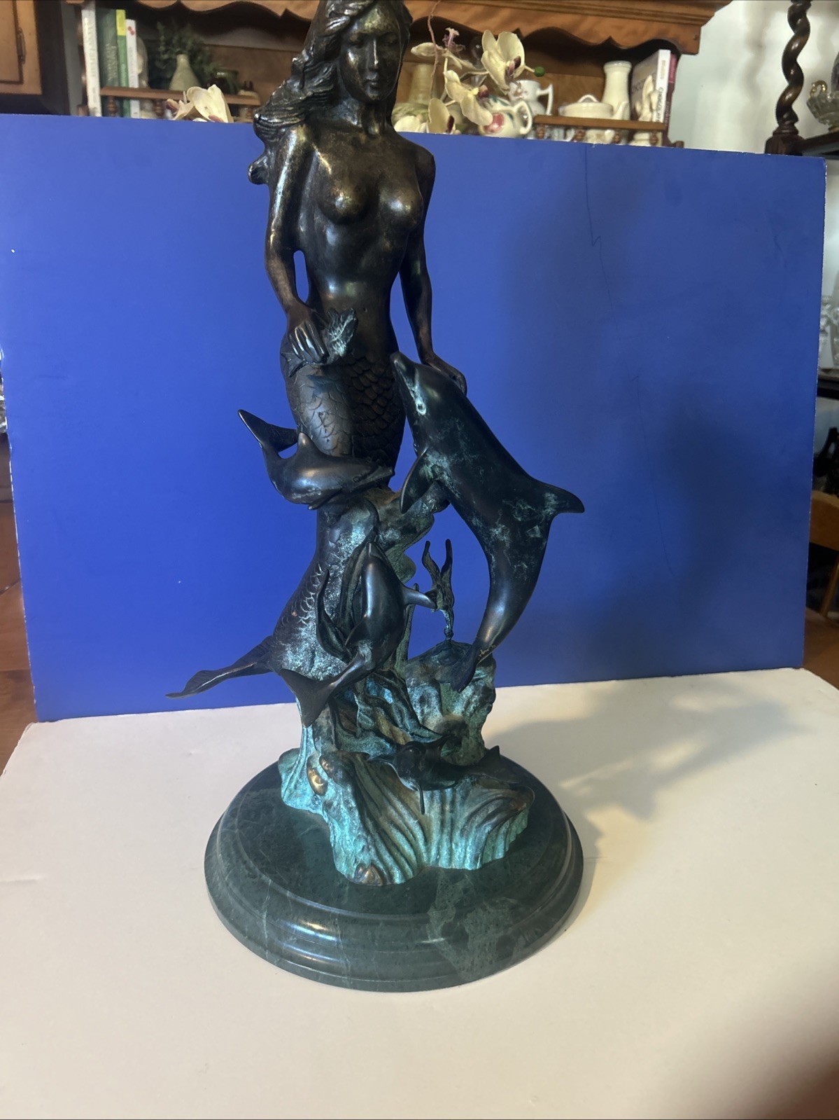 Judith of The Sea Brass Mermaid Statue Sculpture Home Decor