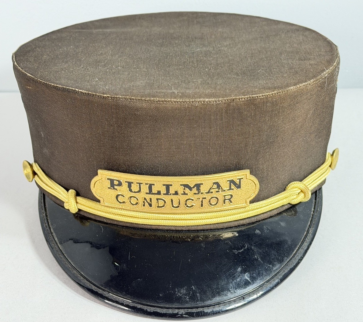 Vintage Pullman Conductor Railroad Cap Hat Original 1940's Standard