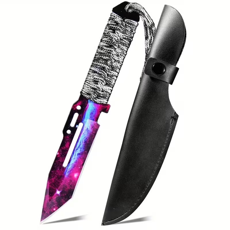 Outdoor Straight-blade Knife with A Classic Design Crafted with Meticulous Care,