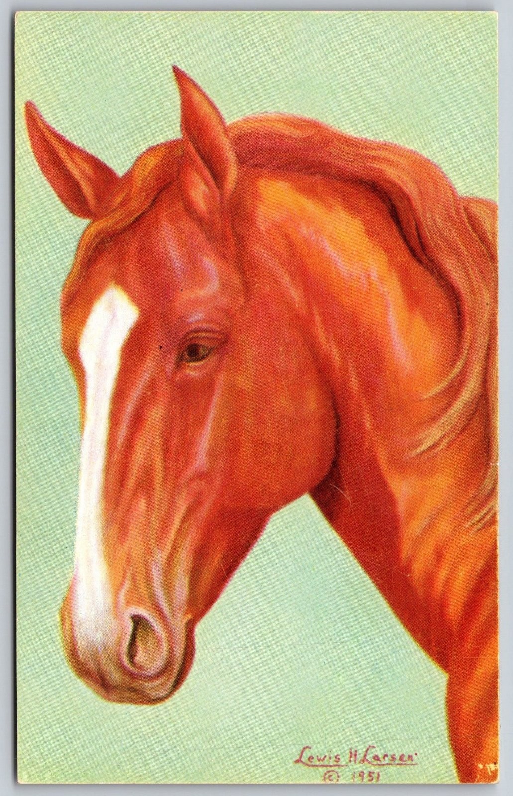Lewis H Larsen Dreamy Horse Painting Postcard PC251