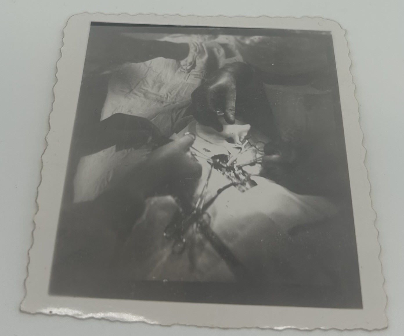 VTG Small Snapshot Photo Military Surgical Operating Room Doctors Instruments
