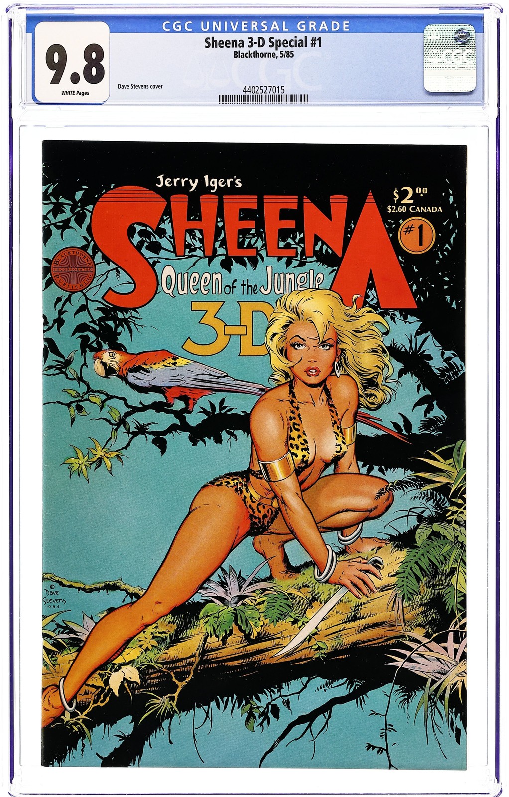 Sheena 3-D Special #1 CGC 9.8 1985 4402527015