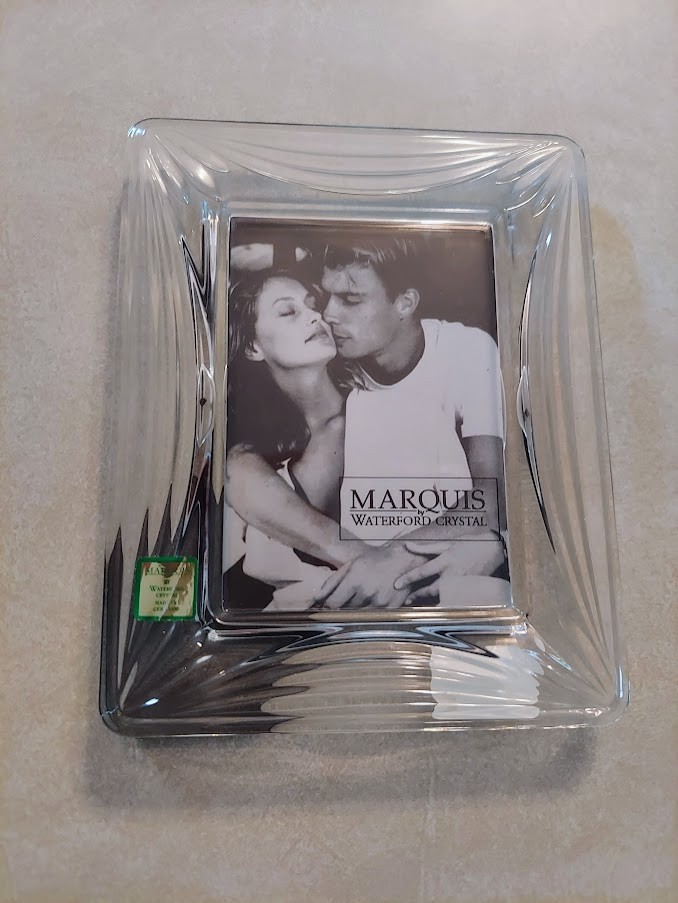 NEW Marquis by Waterford Lead Crystal Glass Picture Frame 3.5\