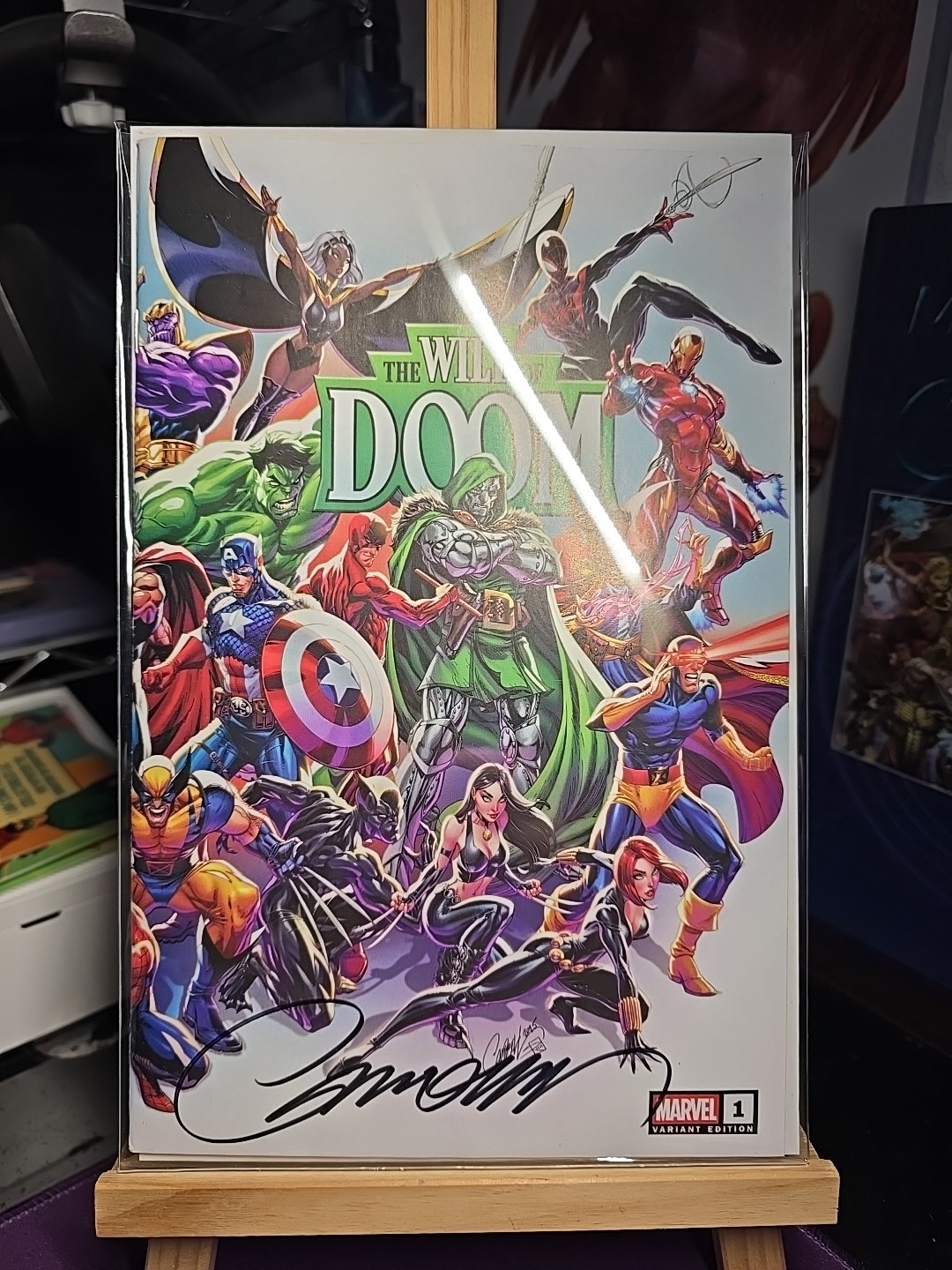THE WILL OF DOOM 1 SIGNED & COVER J SCOTT CAMPBELL COA STORY CHIP ZDARSKY 2025 .