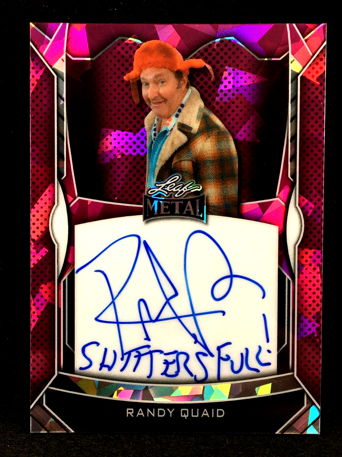 Randy Quaid as Uncle Eddie 2025 Leaf Metal CHRISTMAS VACATION Pink Ice 1/7 Auto